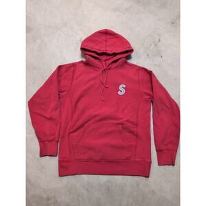 Supreme Hoodie Mens M Red S Logo Long Sleeve